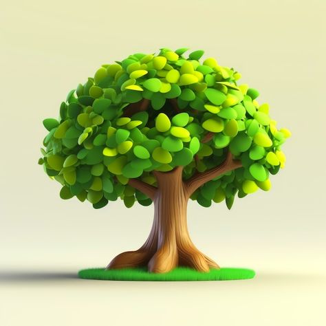 Free Vector | Hand drawn kawaii coloring book illustration Blender Illustration, Kawaii Coloring Book, Tree With Leaves, Good Animated Movies, 3d Inspiration, 3d Blender, 3d Tree, Shiva Painting, Lord Shiva Painting