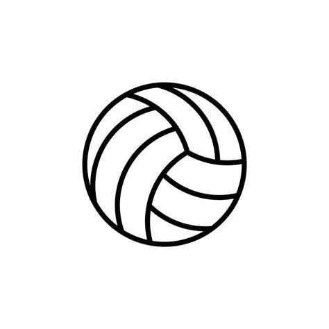 Volleyball Line Icon, Vector, Illustration, Logo Template. Suitable For Many Purposes. Volleyball Line Art, Volleyball Doodles, Volleyball Icon, Wilson Aesthetic, Volleyball Vector, Logo Volleyball, Volleyball Illustration, Volleyball Drawing, Volleyball Logo