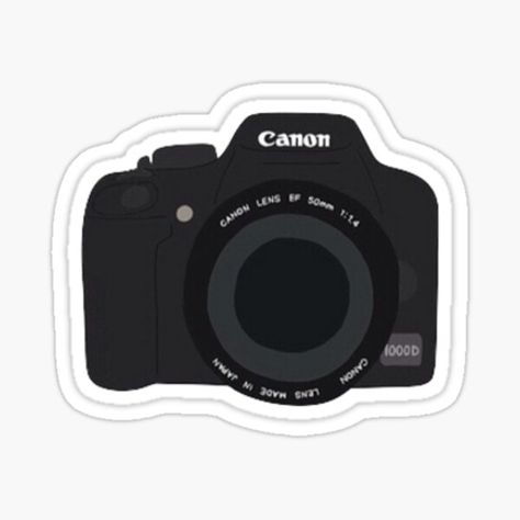 Pegatinas: Camara | Redbubble Cannon Camera, Camera Sticker, Cat Goddess, Stickers Cool, Black And White Stickers, Iphone Case Stickers, Scrapbook Stickers Printable, Black Stickers, Travel Stickers