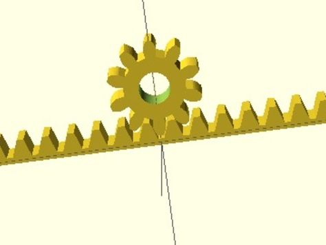 Simple rack and pinion code for reusing in other projects by sasa - Thingiverse Johnny 5, Perpetual Motion, Rack And Pinion, Pinion Gear, 3d Printers, Robotics, 3d Printer, 3d Print, 3d Printed