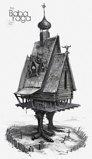 Baba Yaga House, Witch Hut, Baba Jaga, Slavic Folklore, Illustration Photo, Baba Yaga, House Illustration, Witch House, Arte Sketchbook