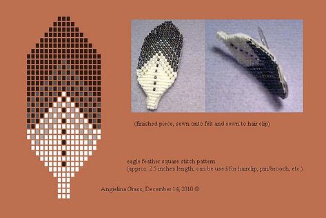 Native American Beaded Eagle Feather Patterns Beaded Eagle, Eagle Feather, Beaded Earrings Native, Beadwork Designs, Native Beadwork, Bead Sewing, Brick Stitch Earrings, Brick Stitch Pattern, Native American Beadwork