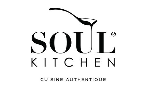 Soul Kitchen on Behance Logo Kitchen Design, Cooking Show Logo, Logo Design Food Kitchens, Kitchen Logo Design Branding, Cloud Kitchen Logo, Fine Dining Logo, Kitchen Symbols, Restaurant Logo Design Inspiration, Kitchen Logo Design