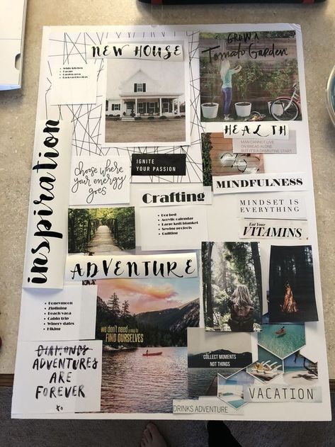 Vision Board Design, Vision Board Project, Creative Vision Boards, Vision Board Diy, Vision Board Themes, Vision Board Collage, Vision Board Template, Sketch Note, Vision Board Examples