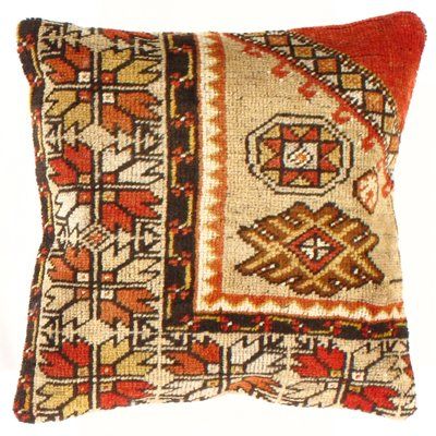 Pasargad NY Oushak Turkish Wool Throw Pillow Bohemian Throw Pillows, Yellow Peonies, Brown Throw Pillows, Arm Pillow, Neutral Fabric, Textured Throw Pillows, Global Home, Wool Throw Pillows, Bohemian Living