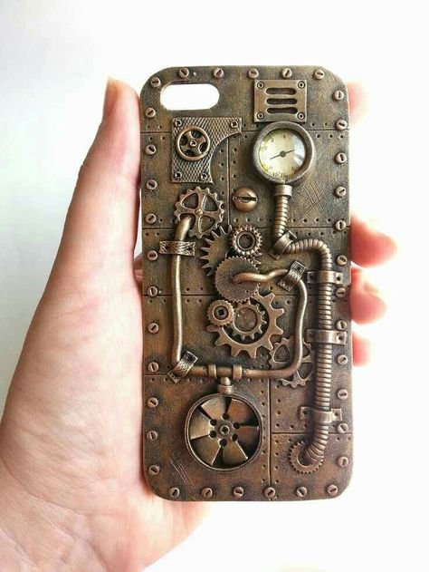 Steampunk Radio, Steam Punk Diy, Steampunk Phone, Décor Steampunk, Steampunk Gadgets, Steampunk Items, Mode Steampunk, Steampunk Crafts, Art Steampunk