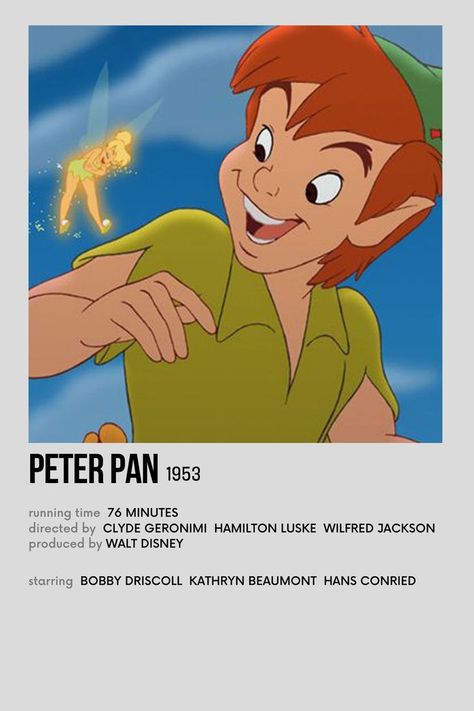 minimalist polaroid poster peter pan Disney Polaroid, Kathryn Beaumont, Film Peter Pan, Bobby Driscoll, Minimalist Polaroid Poster, Kids Moves, Polaroid Poster, Movie Poster Wall, Disney Stars