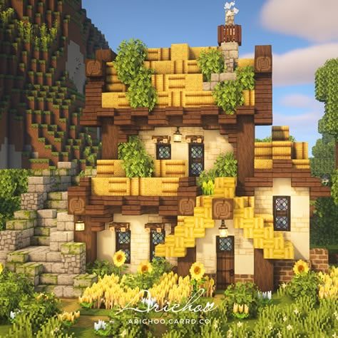 Minecraft Penthouse, Heroforge Ideas, Minecraft Fairycore, Aesthetic Minecraft Builds, Minecraft Small House, Cottage Minecraft, Cottagecore Minecraft, Picture Love, Minecraft Interior Design