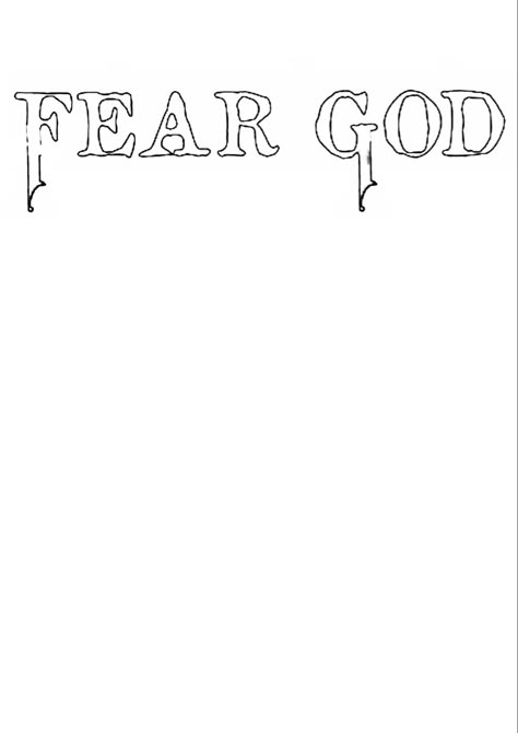 Fear Of God Tattoo Design, Fear God Tattoo Design, Faith Tattoo Stencil, Fear Of God Tattoo Men, Medium Arm Tattoo Men, Fear No Man But God Tattoo, Fear God Tattoo Men Stencil, Fear None Tattoo Stencil, Fear Of God Tattoo