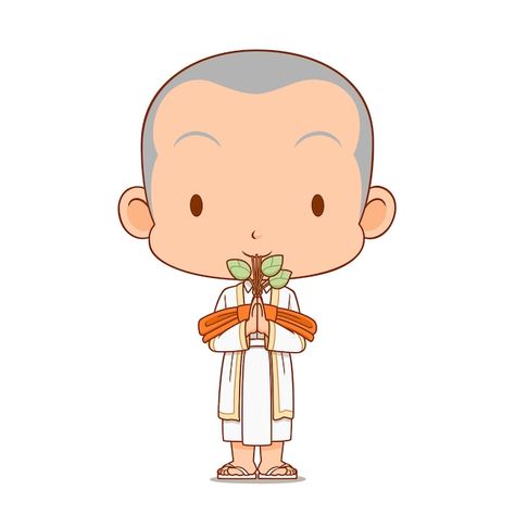 Cartoon man in ordination ceremony. | Premium Vector #Freepik #vector #ordain #ordination #thai-monk #buddhist-monk Premium Vector Cartoon, Frame Background, Cartoon Man, Vector Cartoon, Design Tools, Cute Characters, Premium Vector, Graphic Resources, Stock Vector