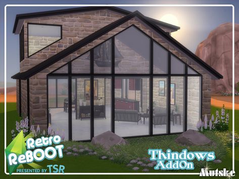 Sims 4 Cc Build, Living Room Sims 4, Large Cottage, Die Sims 4, The Sims 4 Packs, Tumblr Sims 4, Sims Building, Sims House Design, Sims 4 Downloads