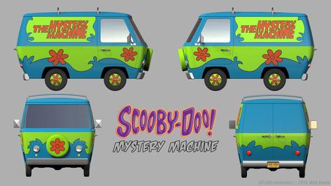 Diy Mystery Machine, Scooby Doo Van, Machine Blueprint, Mystery Machine Van, Mystery Incorporated, Homecoming Floats, The Mystery Machine, Scooby Doo Images, Scooby Doo Mystery Incorporated