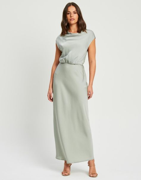 Santina Midi Dress Wedding Bridesmaids, Sage Green, New Zealand, Dresses For Work, Dress Outfits, Midi Dress, Maxi Dress, Australia, Clothes For Women