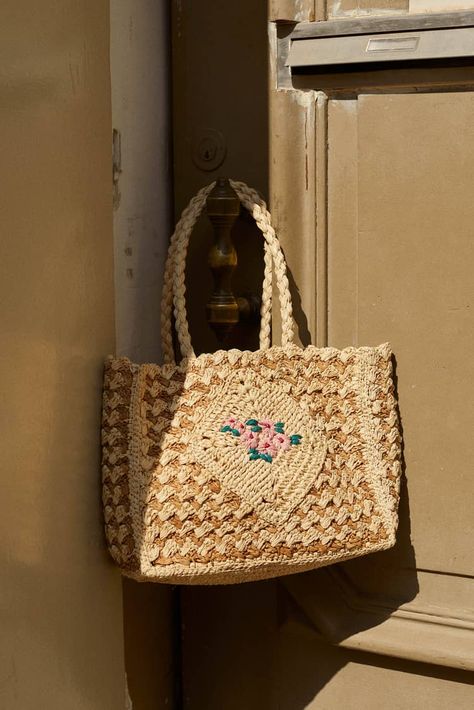 WILLEM basket uni naturel | Rouje Purse Outfit, Woven Raffia, Bags Aesthetic, Basket Bag, Knitted Bags, Necklace Sizes, Small Leather Goods, Embroidery Flowers, Embroidered Flowers