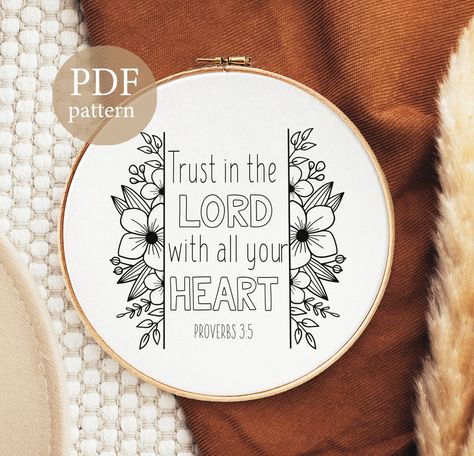 Scripture Embroidery Designs, Bible Verse Embroidery Patterns Free, Christian Embroidery Patterns Free, Bible Verse Embroidery Patterns, Christian Embroidery Designs, Bible Embroidery, Faith Embroidery, Bible Pillow, Scripture Embroidery