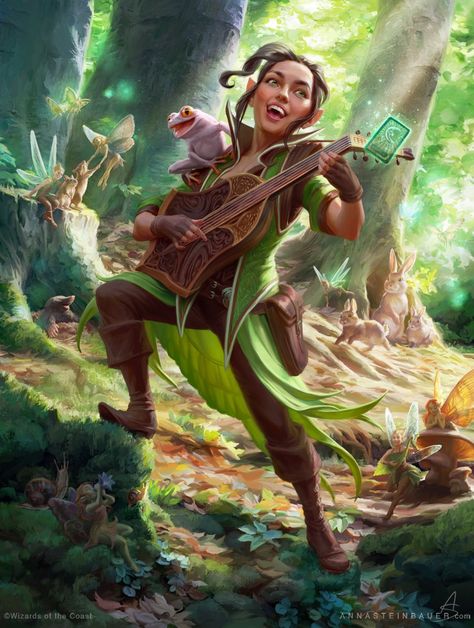 Dnd Bard, Female Gnome, Mtg Art, Heroic Fantasy, Roleplay Characters, Forgotten Realms, Fantasy Portraits, Dungeons And Dragons Characters, Dnd Art