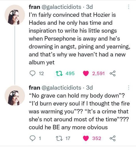 Hozier Tumblr Posts, Hozier Tumblr, Hozier Lyrics, Forest King, Andrew Hozier, Bog Man, Hades And Persephone, Hozier, Greek Gods