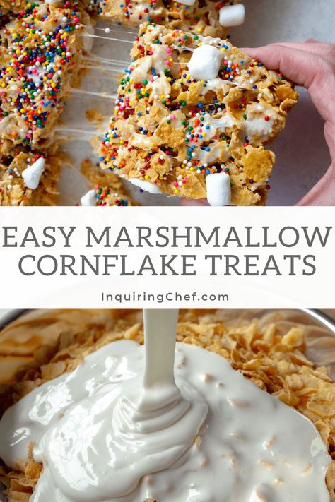 Cornflake Treats, Cornflake Cookies, Best Chocolate Chip Cookies Recipe, Fun Dessert, Easy Halloween Food, Marshmallow Treats, Chocolate Bundt Cake, Bake Recipes, Favorite Cookie Recipe