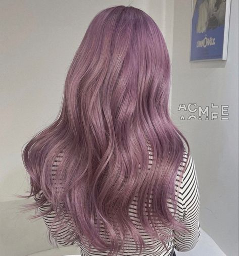 Mauve Purple Hair, Muted Purple Hair, Hair Trends Color, Pink Lavender Hair, 2 Tone Hair Color, Lavender Hair Colors, Light Purple Hair, Plum Hair, Peekaboo Hair