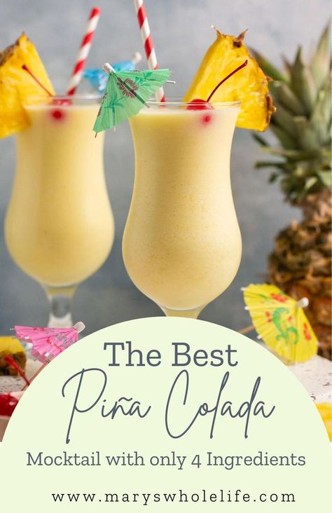 Best Pina Colada Recipe Non Alcoholic, Mocktails Non Alcoholic Pina Colada, Mocktail Pina Colada Recipe, Pins Colada Mocktail, Easy Pina Colada Recipe Non Alcoholic, Mocktail Pina Colada, Pina Colada Virgin Recipe, Pina Colada Mocktail Recipe, Pina Colada Easy Recipe