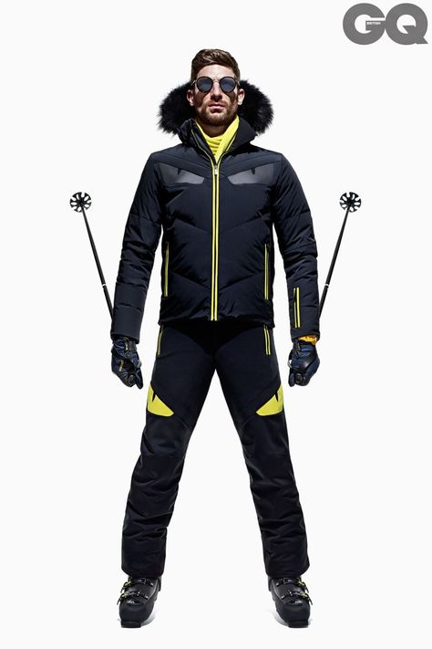 Spring Skiing Outfit, Skii Outfit, Mens Ski Clothes, Ski Fashion Men, Ski Lodge Outfit, Ski Outfit Men, Snowboard Men, Mode Au Ski, Outfits Guys