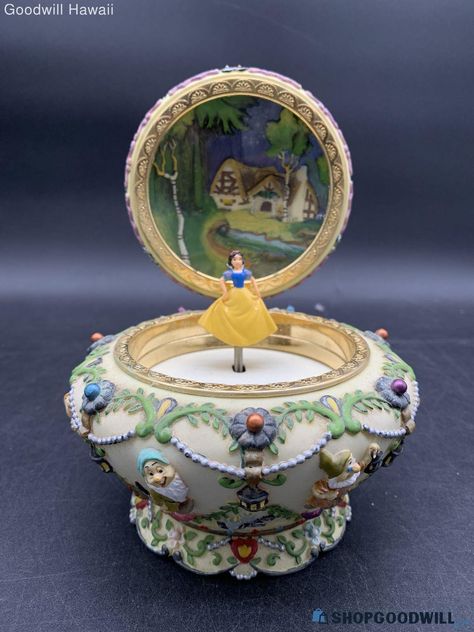 Used Disney SNOWHITE & THE SEVEN DWARFS MUSIC BOX The Seven Dwarfs, Disney Music, Music Boxes, Seven Dwarfs, Decor Accessories, The Seven, Music Box, Decorative Accessories, Disney