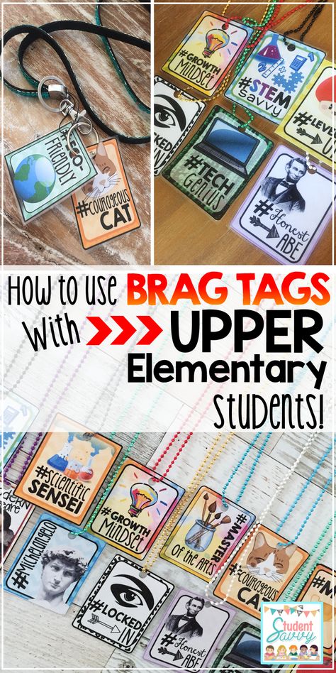 Brag Tags Free, 6th Grade Activities, Middle School Classroom Management, 5th Grade Activities, Teacher Lifestyle, Brag Tags, Substitute Teaching, Class Organization, Upper Elementary Resources