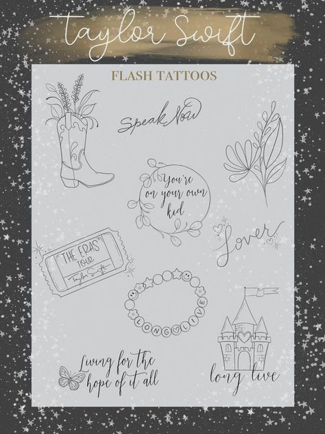 Taylor Swift's Vault | 🦋❤️✨🐍🪩Hey guys | Facebook Our Song Taylor Swift Tattoo, Lover Tattoos Taylor Swift, Friendship Bracelet Tattoo Taylor Swift, The Man Tattoo Taylor Swift, Taylor Swift Innocent Tattoo, Taylor Swift Album Tattoos, Taylor Swift Eras Tour Tattoo, Taylor Swift 1989 Tattoo Ideas, Taylor Swift Tattoo Tortured Poets Department