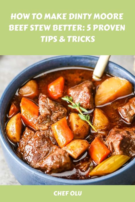 How To Make Dinty Moore Beef Stew Better: 5 Proven Tips & Tricks Dinty Moore Beef Stew Recipe, Dinty Moore Beef Stew, Homemade Beef Stew Recipes, Crockpot Christmas, Buffalo Meat, Vodka Recipes, Eat Beef, Dinner Guests, Dinner Guest