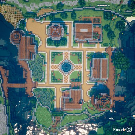 Minecraft Flower Village Minecraft City Plan, Modern Minecraft Houses Interiors, Modern Minecraft Houses Tutorials, Minecraft House Survival, Minecraft Town Ideas, Casa Minecraft, Zicxa Photos, Art Envelopes, Minecraft Town