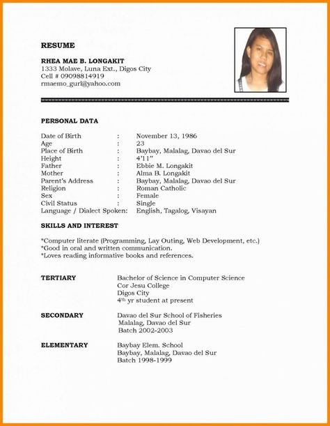 resume format examples Resume Format For Job, Simple Job Application Letter, Biodata Template, Fashion Designer Resume, Europass Cv, Lawyer Resume, Cv Format For Job, Resume Student, Resume Format Free Download