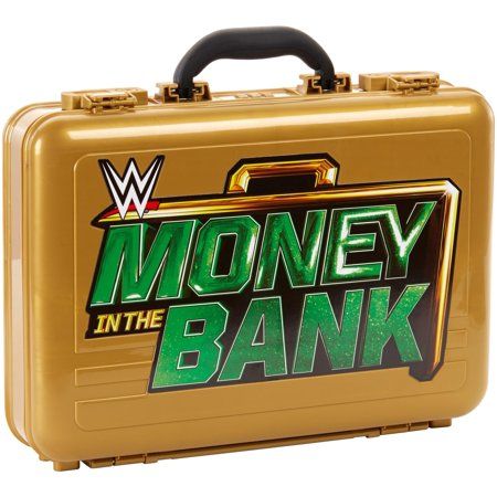 WWE Money in the Bank Figure Carry Case Memorabilia Storage, Wwe Party, Wwe Money In The Bank, Wwe Birthday, Toy Bank, World Heavyweight Championship, Wwe World, Gold Money, Money Bank