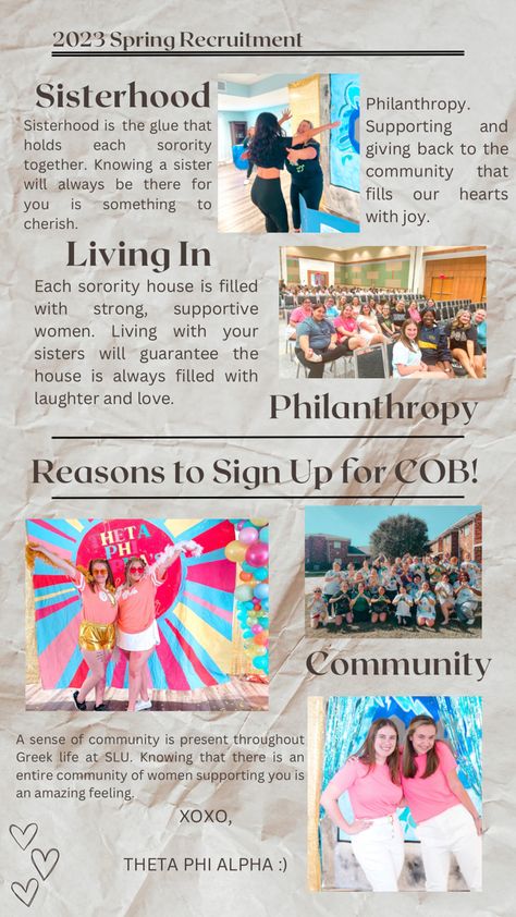 Newspaper Instagram Post, Sorority Newspaper, Sorority Instagram, Sorority Socials, Spring Recruitment, Tri Delt, Sorority House, Theta Phi Alpha, Go Greek