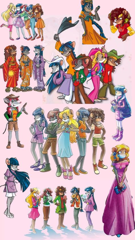 Thea sisters Geronimo Stilton Characters, Thea Stilton Fanart, Thea Stilton Costume, The Thea Sisters, Thea Sisters Aesthetic, Thea Sisters Fanart, Thea Stilton Characters, Thea Sister, Thea Sisters