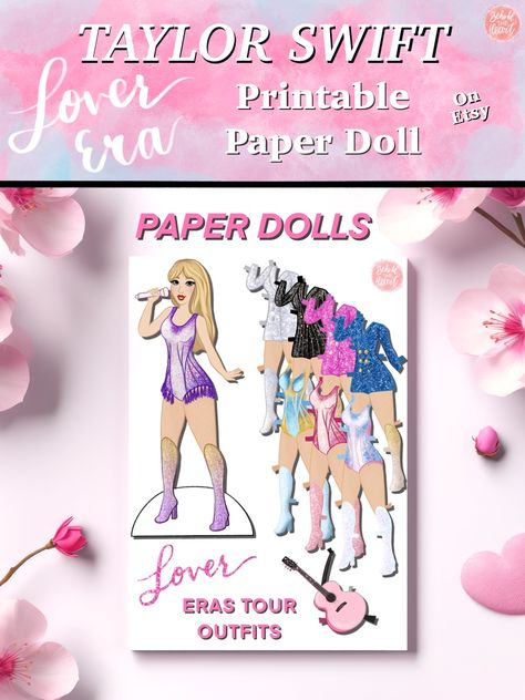 Adorable Taylor Swift Printable Paper Doll! Taylorswift Papercraft, Taylor Swift 3d Paper Doll, Taylor Swift Lover Doll House, Taylor Swift Paper Doll, Taylor Swift Figure Paper, Taylor Swift Barbie Doll, Taylor Swift Printable, Doll Printables, Divine Mercy Jesus