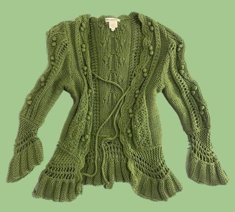 green sweater mori kei cottagecore crochet fairycore Fairycore Cardigan, Crochet Fairycore, Bunny Oc, Moss Sweater, Green Photoshoot, Cottagecore Crochet, Sustainable Fashion Designers, Character Fashion, Mori Kei