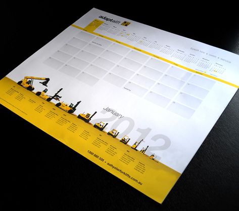 Adaptalift Hyster - Deskpad Calendar Design on Behance Desk Calendar Design, Desk Calendar Pad, Diary Notebook, Office Essentials, Diy Desk, Calendar Design, Desk Calendars, Packaging Design Inspiration, Desk Pad