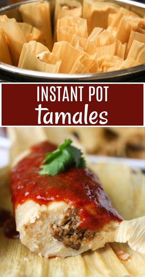 Instant Pot Tamales 3 Instant Pot Tamales, Make Tamales, Tamales Recipe, Tamale Recipe, Chicken Tortillas Soups Recipe, Tortilla Soup Recipe, Best Instant Pot Recipe, Instant Pot Dinner Recipes, Easy Instant Pot Recipes