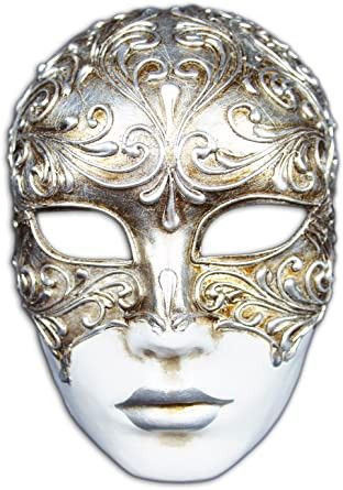 Masquerade Mask Full Face, Lemon Face Mask, Silver Clothing, Venice Mask, Venetian Carnival Masks, Mask Shapes, Mask Painting, Female Mask, Venetian Masks