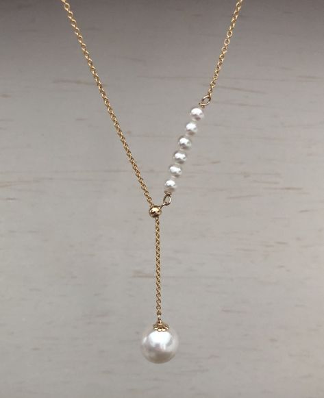 Handmade Pearl Necklace For Wedding, Pearl Diy Jewelry, Pearl Jewelry Ideas, Gold Necklace Set Design, Gold Necklace Set Indian, Diamond Necklace Set Indian, Diy Chain Necklace, Necklace Women Silver, Diy Pearl Jewelry