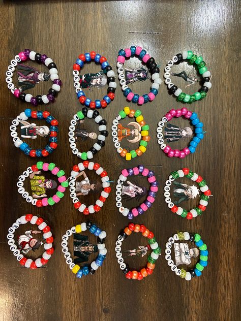 Teruteru X Nekomaru, Danganronpa Bracelet, Akane X Nekomaru, Fuyuhiko X Kazuichi, Peko Fuyuhiko, Fnaf Bracelet, Gundham Sonia, Kandi Diy, Kandi Inspo