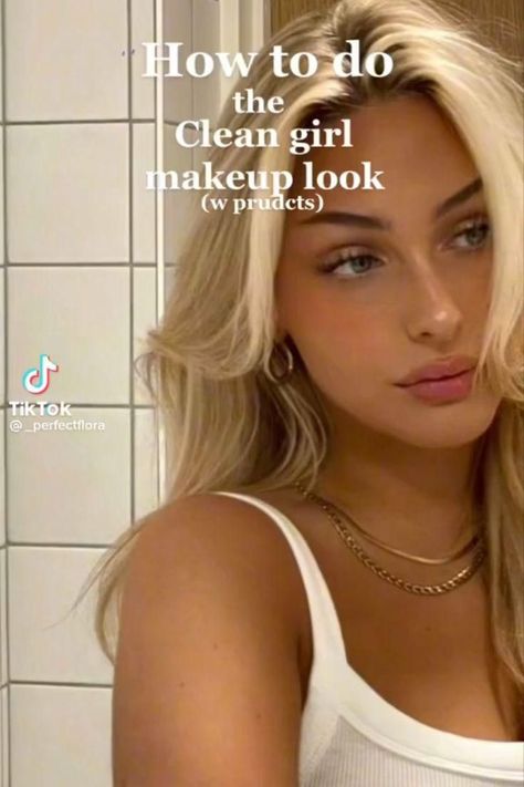 How To Do The Clean Girl Makeup Look ✨ Clean Girl Makeup Look, Clean Girl Makeup, Simple Makeup Tips, Makeup Help, Easy Makeup Tutorial, Face Makeup Tips, Simple Makeup Looks, Face Makeup Tutorial, Smink Inspiration