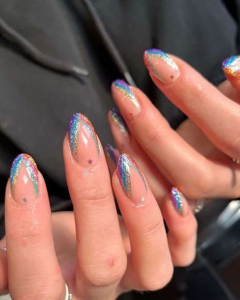 Coachella Nails, Disco Nails, Nail Long, Long Square Nails, Happy Nails, Coffin Nails Long, Sparkle Nails, Hollywood Star, Manicure Y Pedicure