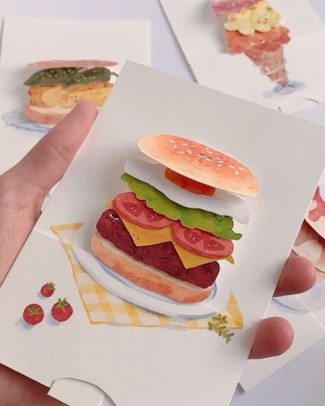 Awesome mechanics and great idea Burger Craft, Diy Pop Up Cards, Dungeon Crawler, Diy Pop, Class Activity, Card Tutorial, Card A, Diy Stuff, Pop Up Cards