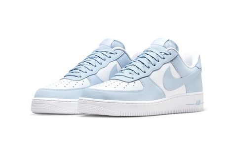 Nike Air Force 1 Low “Light Armory Blue” Release Info | Hypebeast Tenis Air Force, Preppy Fits, Nike Force 1, Nike Sb Zoom, Blue Crafts, Blue Air, Luxury Outerwear, Shoe Ideas, Punk Aesthetic