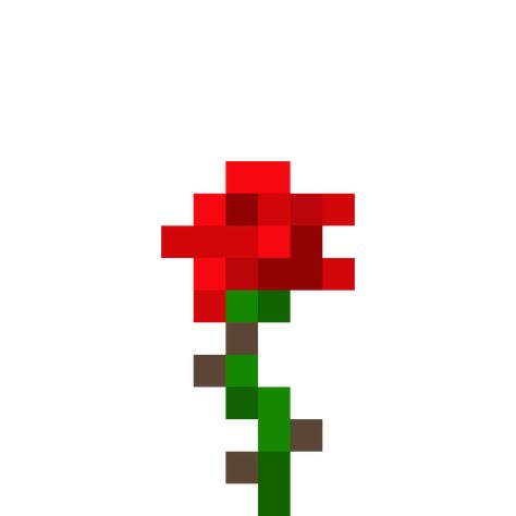 Changed in Version 1.6.6 Minecraft Poppy Flower, Minecraft Rose Pixel Art, Flor Minecraft, Minecraft Rose, Flower Minecraft, Minecraft Flowers, Rosé Png, Pix Art, Flower Icons