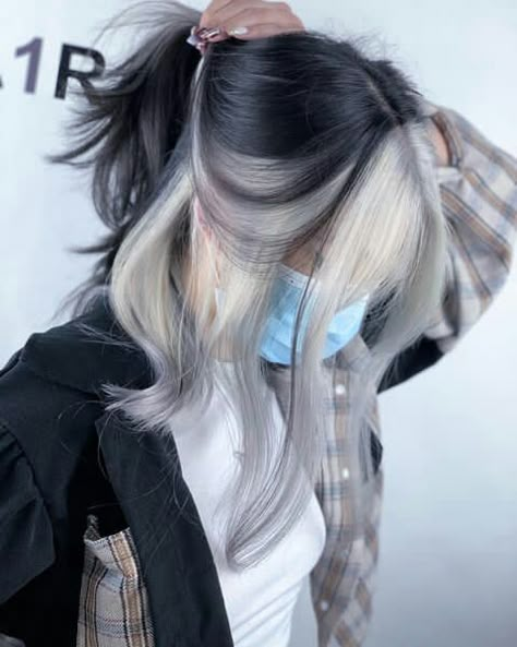 Two Toned Hair, Two Tone Hair, Korean Hair Color, Hair Color Underneath, Peekaboo Hair, Cute Hair Colors, Hair Color Streaks, Hair Colour Ideas, Dyed Hair Inspiration