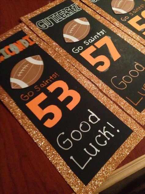 1000+ ideas about Locker Signs on Pinterest | Volleyball Locker ... Football Locker Signs, Cheer Locker Decorations, Basketball Locker Decorations, Football Locker Decorations, Locker Room Decorations, Soccer Locker, Senior Night Football, Volleyball Locker, Locker Signs