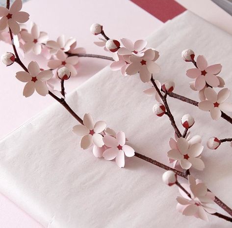 Cherry Blossom Origami, Cherry Blossom Party, Chinese New Year Crafts For Kids, Easter Paper Crafts, Tree Branch Decor, Sarah Louise, Sakura Art, Wall Art Diy Paint, Cherry Blossom Art