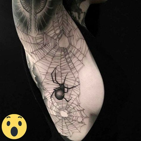 Armpit Tattoo, Spider Web Tattoo, Tattoo Filler, Web Tattoo, Wicked Tattoos, Spider Tattoo, Spooky Tattoos, Cute Tiny Tattoos, 3d Tattoos